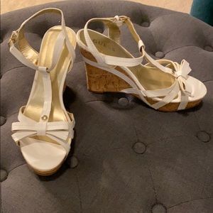 White Guess wedges